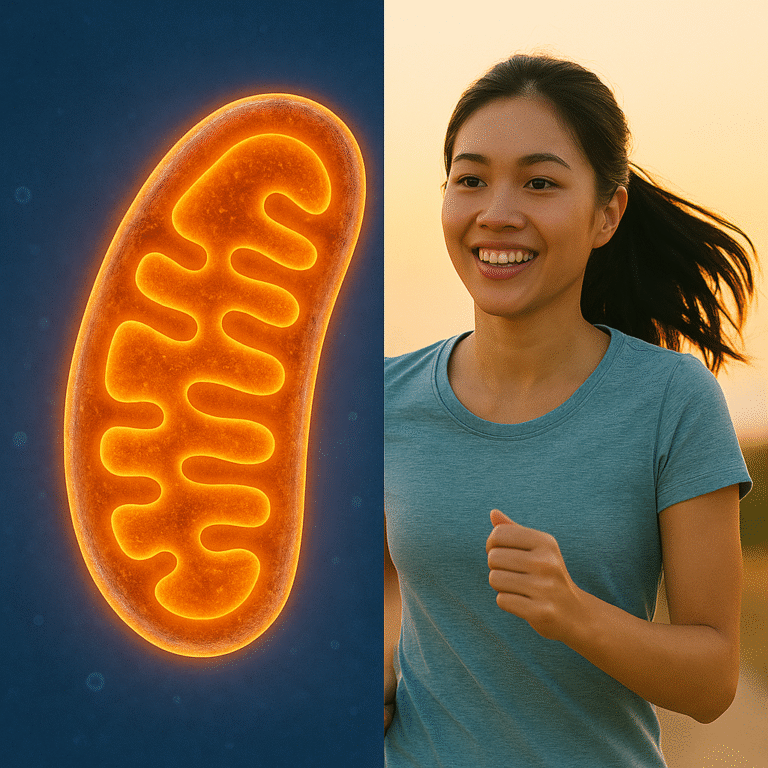 Illustration about mitochondrial health and energy