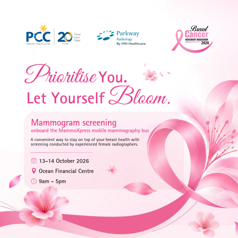 Breast Cancer Movement Roadshow 2026 mammogram screening at Ocean Financial Centre