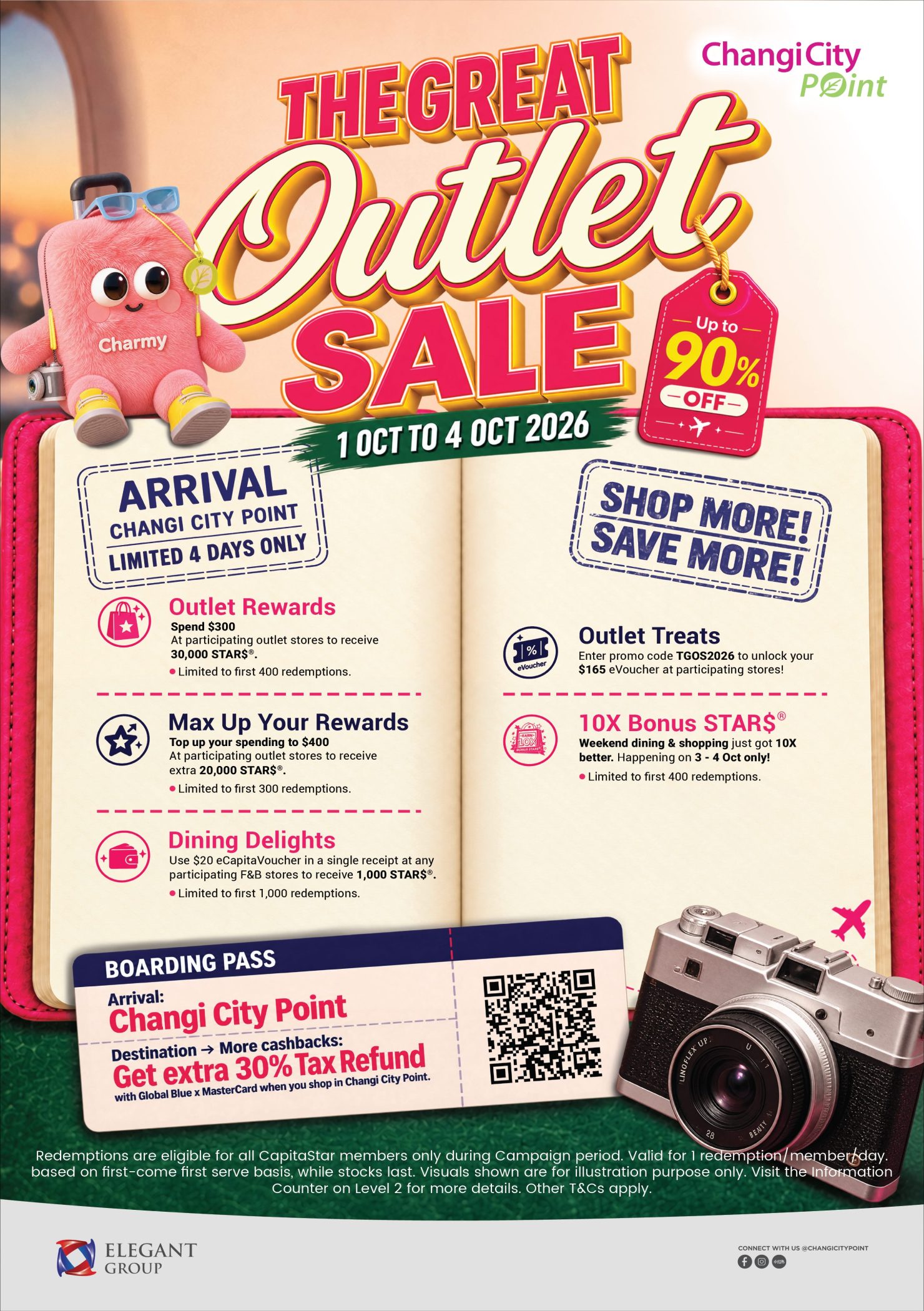 The Great Outlet Sale at Changi City Point, 1 to 4 October 2026