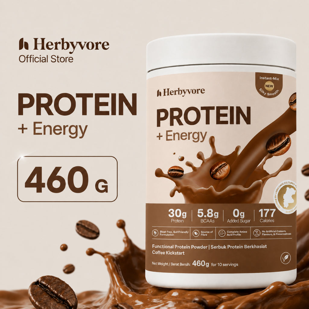 Herbyvore Protein + Energy Coffee plant protein powder