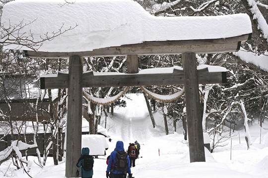 Winter scenery in Japan